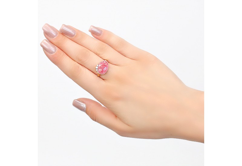Δαχτυλίδι με Pink Quartz